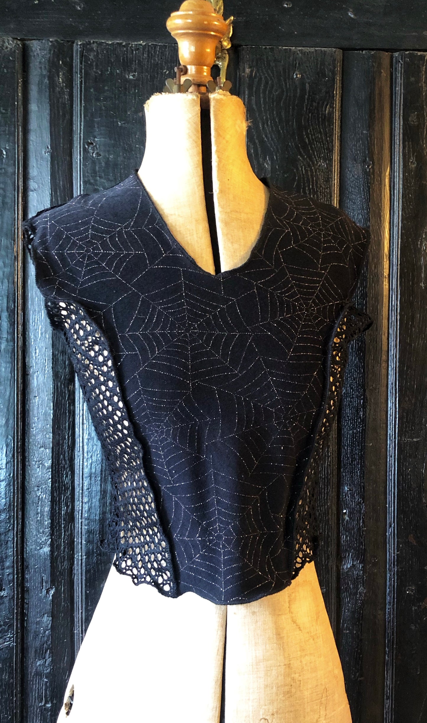 Cobweb Bodice top & detachable arm sleeves