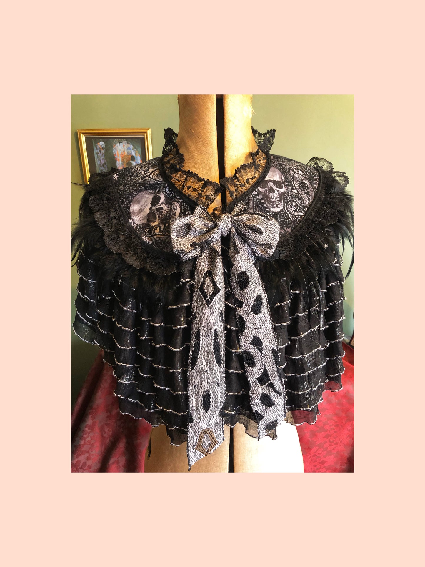 Gothic skull capelet