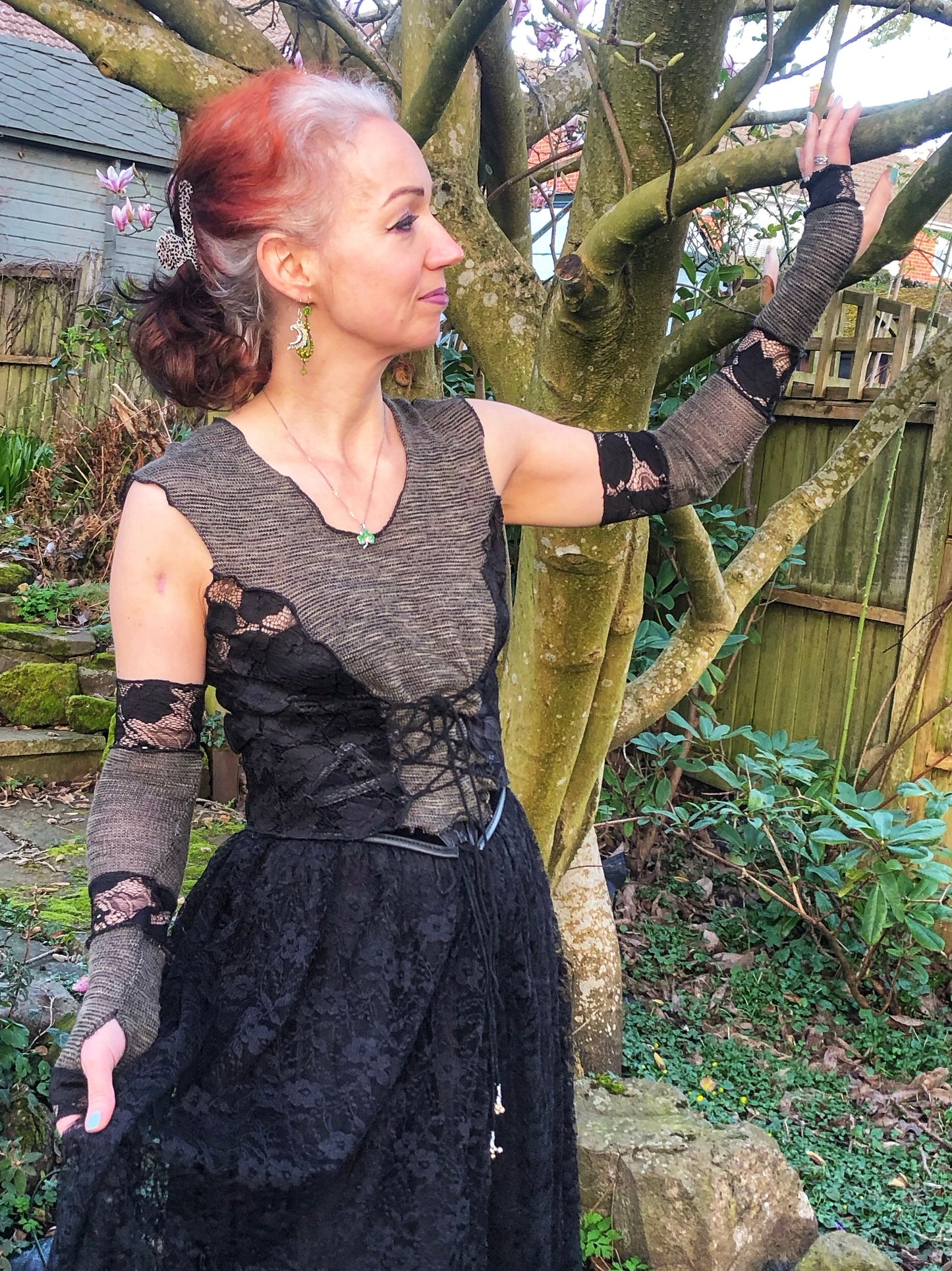 Dark fairy bodice top