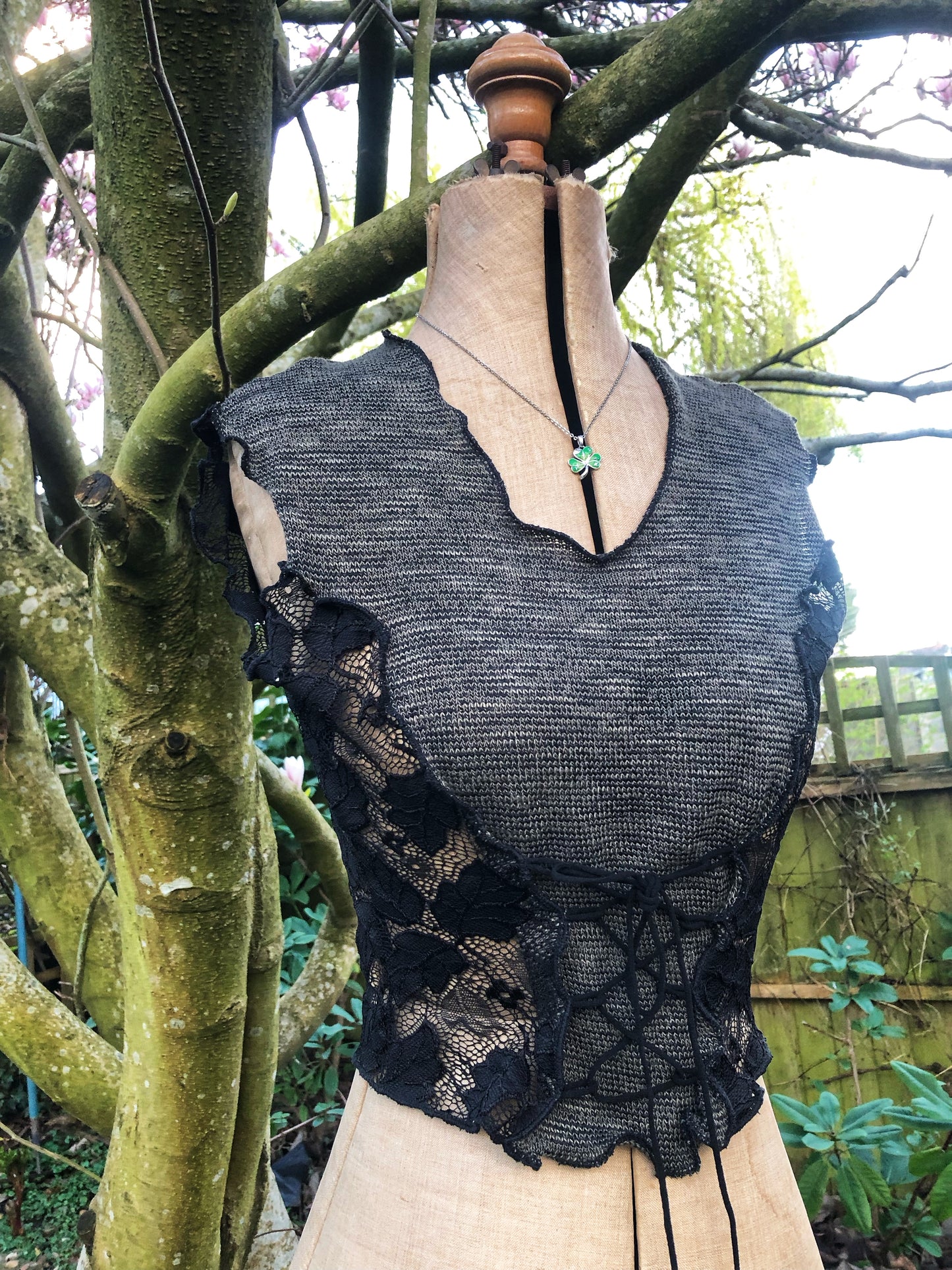 Dark fairy bodice top