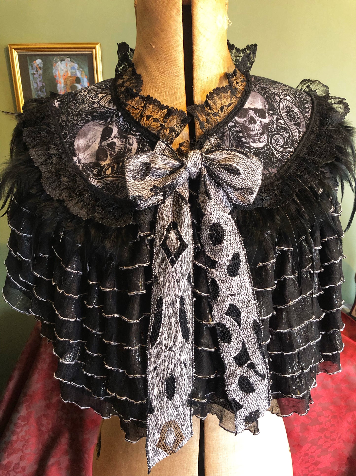 Gothic skull capelet