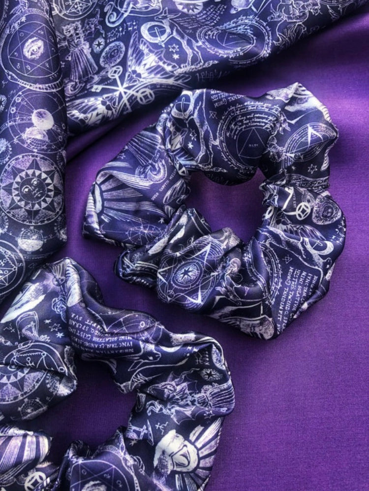 Satin hair scrunchies